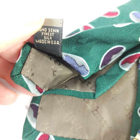 2 Robert Talbott Studio Geometric Shape Silk Ties Hand Sewn in the USA - Picture 4 of 11